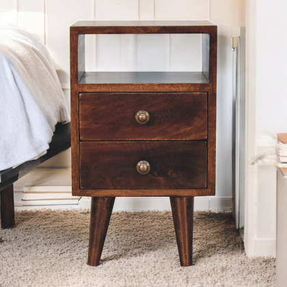 Artisan - Mini Classic California Walnut Bedside