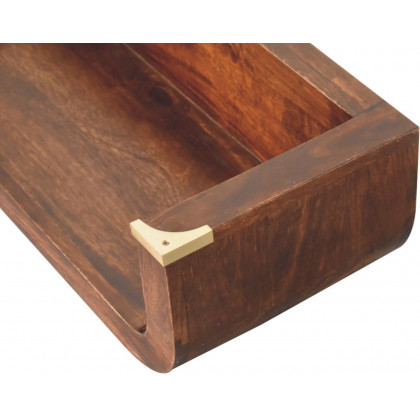 Artisan - Indira California Walnut Floating Console Table