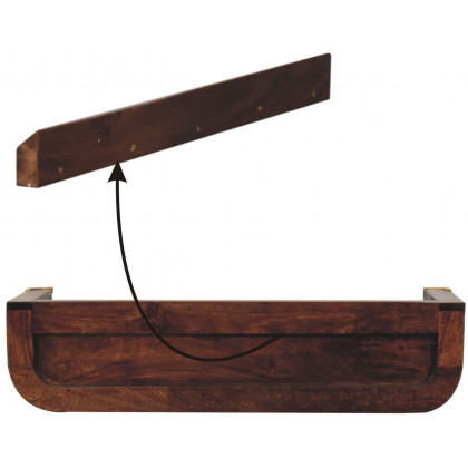 Artisan - Indira California Walnut Floating Console Table