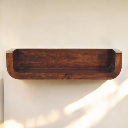 Artisan - Indira California Walnut Floating Console Table