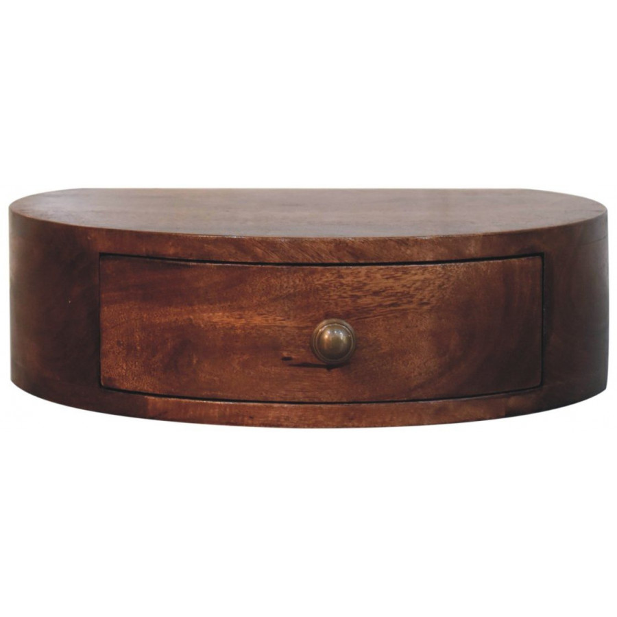 Artisan - Honey Caramel Wall Mounted Rounded Bedside