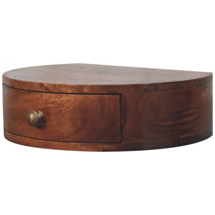 Artisan - Honey Caramel Wall Mounted Rounded Bedside