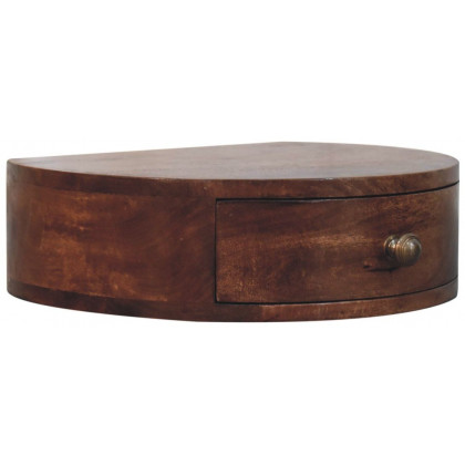 Artisan - Honey Caramel Wall Mounted Rounded Bedside