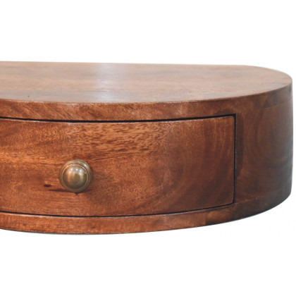 Artisan - Honey Caramel Wall Mounted Rounded Bedside