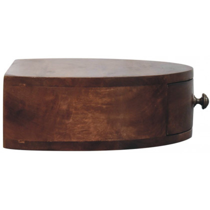 Artisan - Honey Caramel Wall Mounted Rounded Bedside