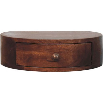 Artisan - Honey Caramel Wall Mounted Rounded Bedside