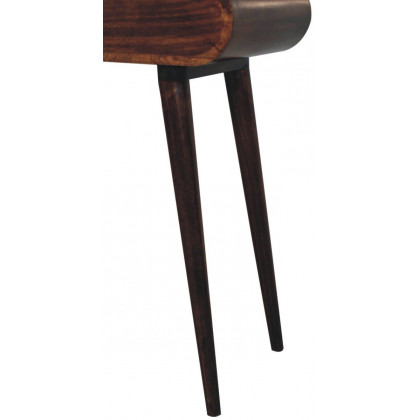 Artisan - Mini California Walnut Dressing Table With Foldable Mirror