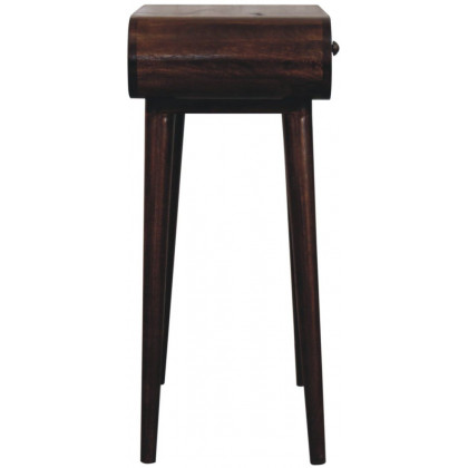 Artisan - Mini California Walnut Dressing Table With Foldable Mirror