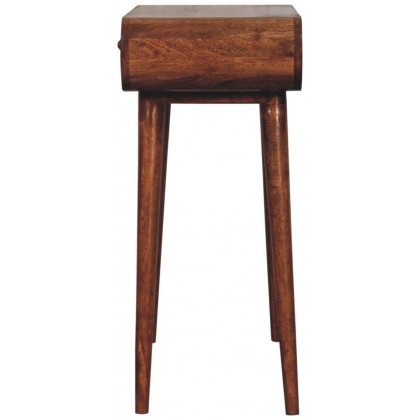Artisan - Mini Honey Caramel Dressing Table With Foldable Mirror