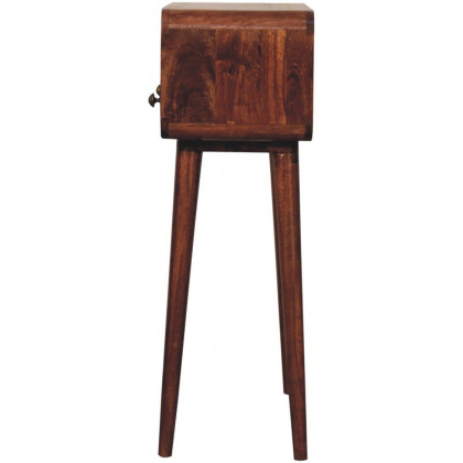 Artisan - Mini Curved Honey Caramel Console Table