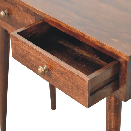 Artisan - California Walnut Hallway 2 Drawer Console Table