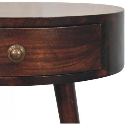 Artisan - Nordic California Walnut Circular Shaped Bedside