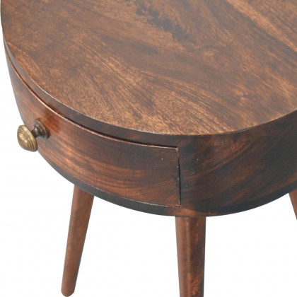 Artisan - Nordic California Walnut Circular Shaped Bedside