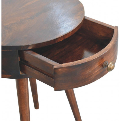 Artisan - Nordic California Walnut Circular Shaped Bedside