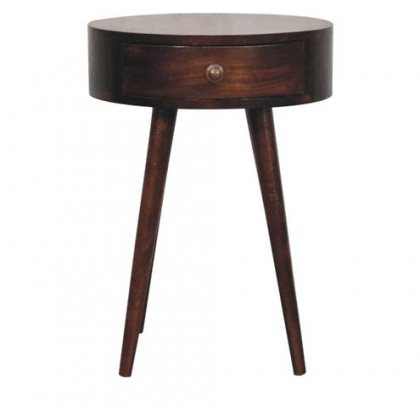 Artisan - Nordic California Walnut Circular Shaped Bedside