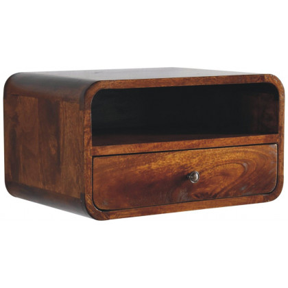 Artisan - Large Curve Upper Slot Floating Bedside