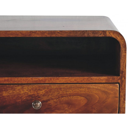 Artisan - Large Curve Upper Slot Floating Bedside