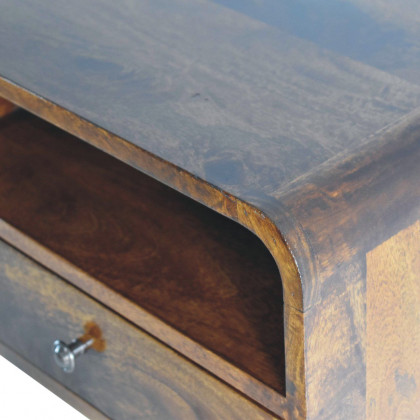 Artisan - Large Curve Upper Slot Floating Bedside