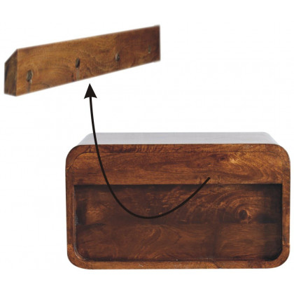 Artisan - Large Curve Upper Slot Floating Bedside
