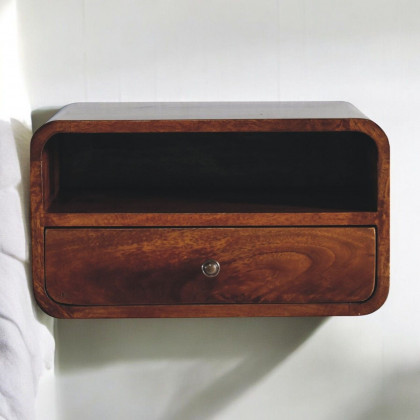 Artisan - Large Curve Upper Slot Floating Bedside