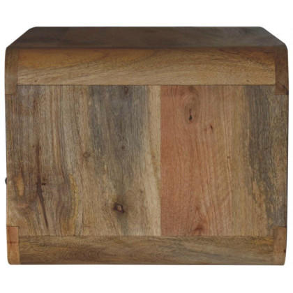 Artisan - Large Oak-Ish Curve Upper Slot Floating Bedside