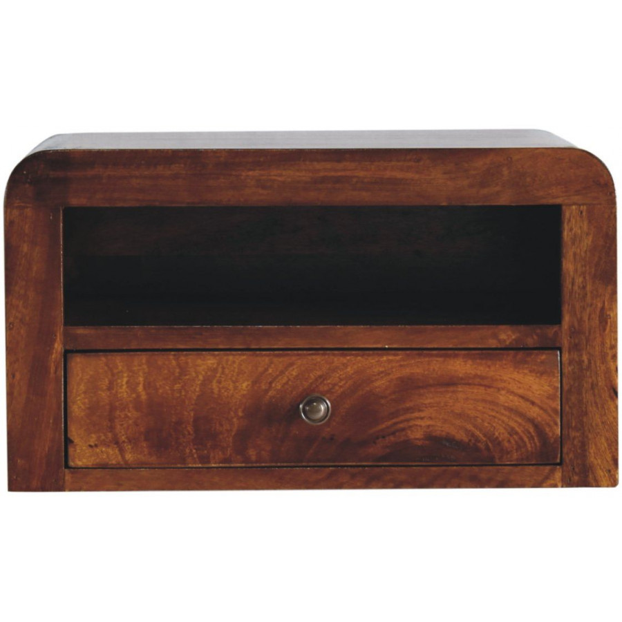 Artisan - Chunky Chestnut 1 Drawer Wall Mounted Nightstand