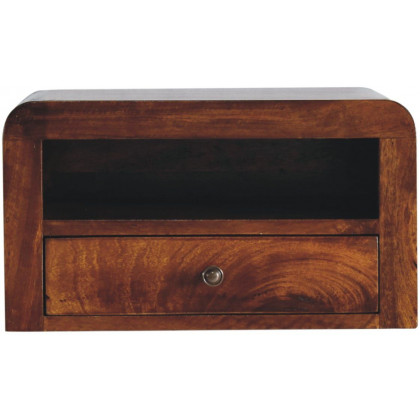 Artisan - Chunky Chestnut 1 Drawer Wall Mounted Nightstand