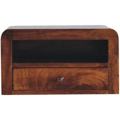 Artisan - Chunky Chestnut 1 Drawer Wall Mounted Nightstand
