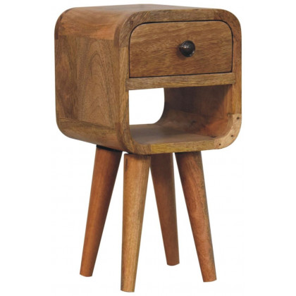 Artisan - Extra Mini Oak-Ish Curve Lower Bedside
