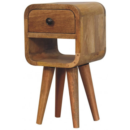 Artisan - Extra Mini Oak-Ish Curve Lower Bedside