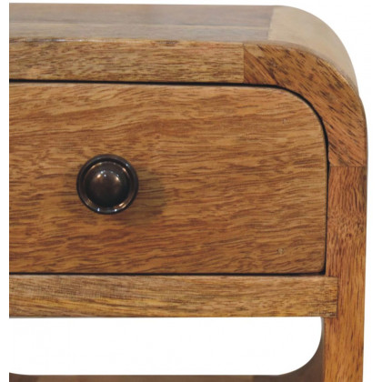 Artisan - Extra Mini Oak-Ish Curve Lower Bedside