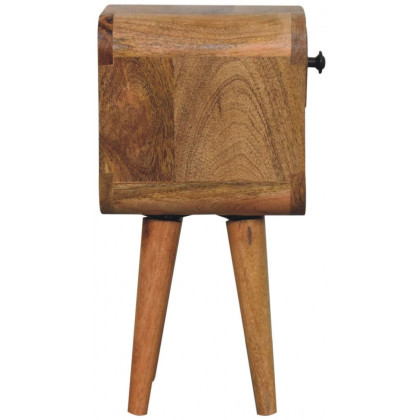 Artisan - Extra Mini Oak-Ish Curve Lower Bedside