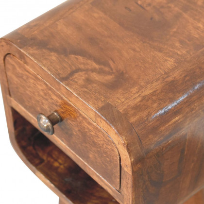 Artisan - Extra Mini Chestnut Curve Lower Bedside