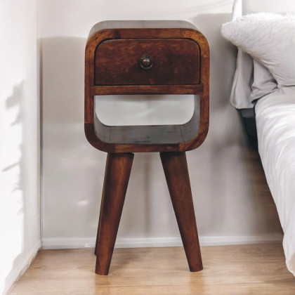 Artisan - Extra Mini Chestnut Curve Lower Bedside