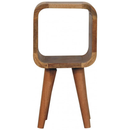 Artisan - Extra Mini Minimalist Open Curved Oak-Ish Bedside
