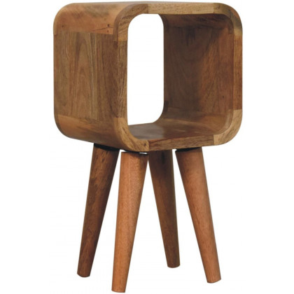Artisan - Extra Mini Minimalist Open Curved Oak-Ish Bedside