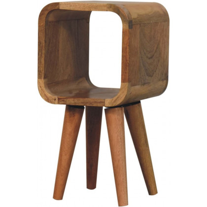 Artisan - Extra Mini Minimalist Open Curved Oak-Ish Bedside