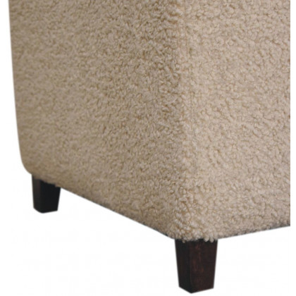 Artisan - Bliss Cream Bouclé Ottoman