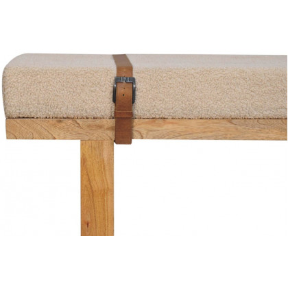 Artisan - Belmont Cream Boucle Bench