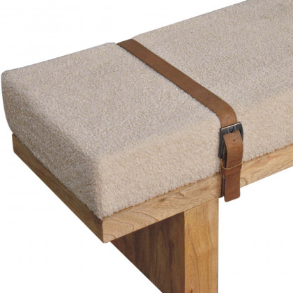 Artisan - Belmont Cream Boucle Bench