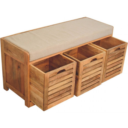 Artisan - Shutter Oak-Ish Shoe Bench