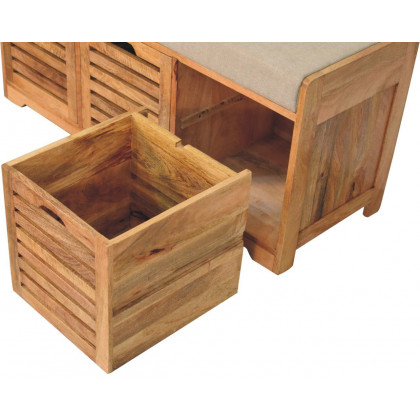 Artisan - Shutter Oak-Ish Shoe Bench