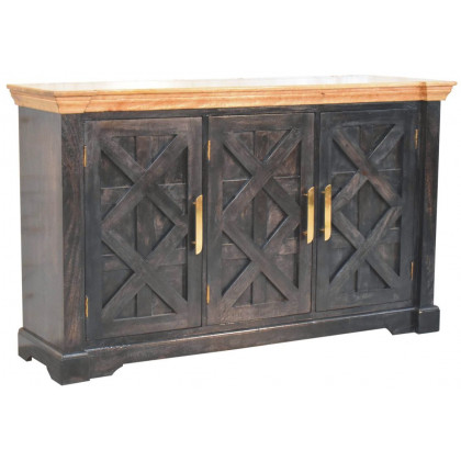 Artisan - Regal Ash Black Rustic Sideboard