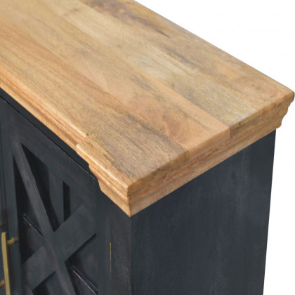 Artisan - Regal Ash Black Rustic Sideboard