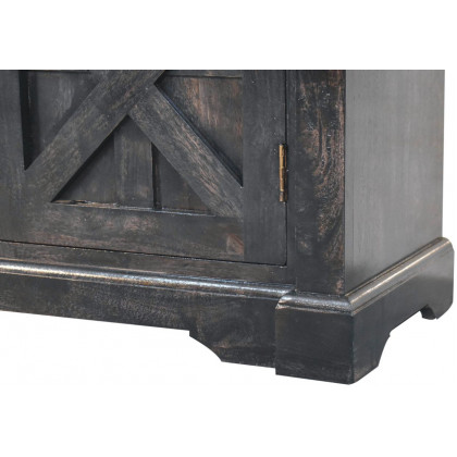 Artisan - Regal Ash Black Rustic Sideboard