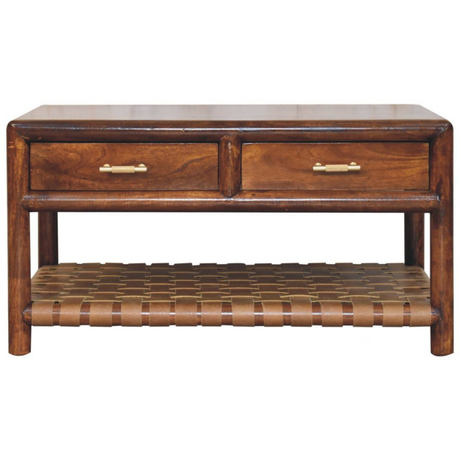 Artisan - Regency Woven Console Table With 4 Drawers