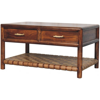 Artisan - Regency Woven Console Table With 4 Drawers