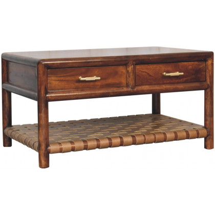 Artisan - Regency Woven Console Table With 4 Drawers