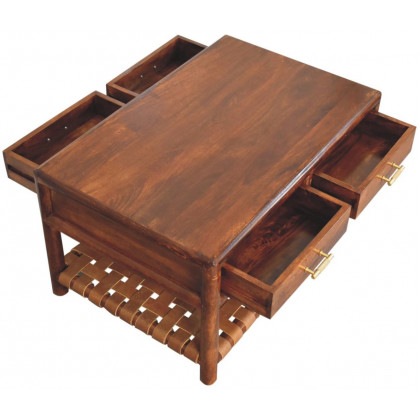 Artisan - Regency Woven Console Table With 4 Drawers