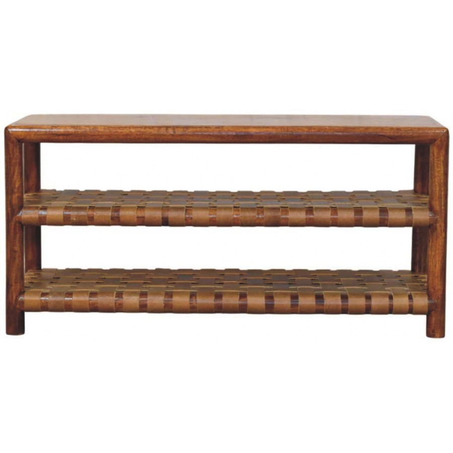 Artisan - Regency Woven Chestnut 2 Slot Shoe Rack